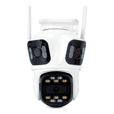 Imagem de Câmera Segurança P15 Ptz Wifi Full Hd Externa Lente Lens Icsee Tripla 