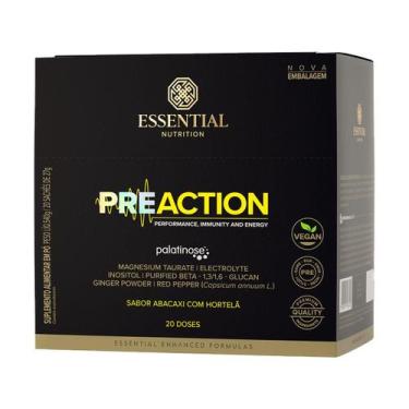 Imagem de Pre Action Sabor Abacaxi com Hortelã CX/20 Sachês Essential Nutrition