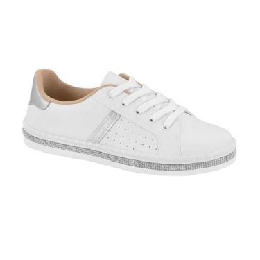 Imagem de Tenis Moleca Sardenha Neo/metalizado Viena Branco/prata 036