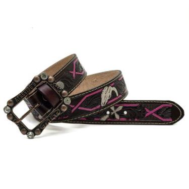 Imagem de Cinto Atrevidu's Country Feminino Boi Rosa Fivela Atrevidu's, 125