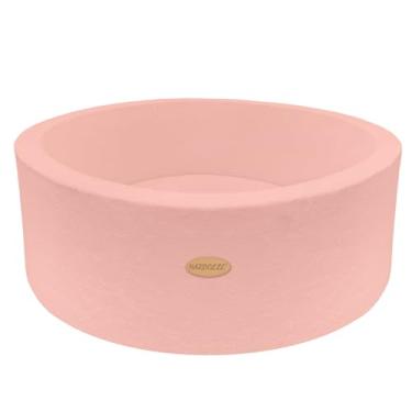 Imagem de HARBOLLE Parque de bola de espuma para crianças pequenas feito à mão bola redonda macia para piscina infantil 90 x 30 cm - Rosa