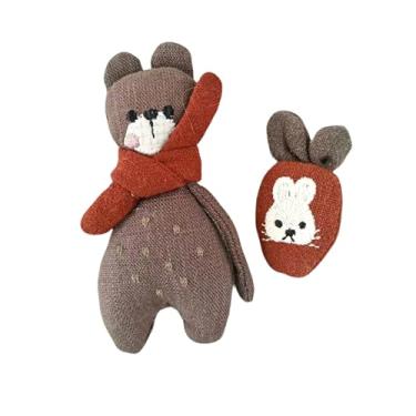 Imagem de Broche de pelúcia de algodão feito à mão para mulheres e meninas, lindos broches de frutas, acessórios de renda de feltro de lã macia para roupas, bolsas, chapéus, broches para mulheres, Medium, Liga