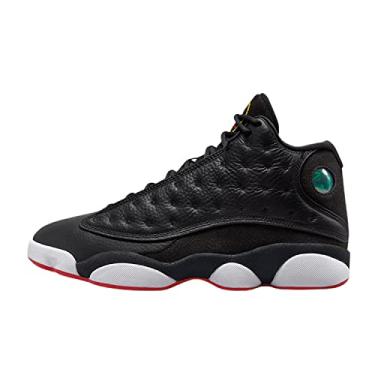 Imagem de Nike T nis masculino Air Jordan 13 Retro Lakers 414571-105, Preto/Vermelho - branco, 11