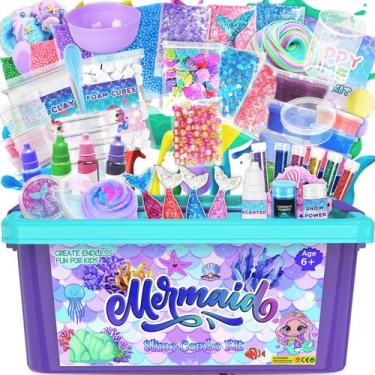 Imagem de Kit Slime Eunvabir Summer Mermaid para meninas de mais de 10 anos com 