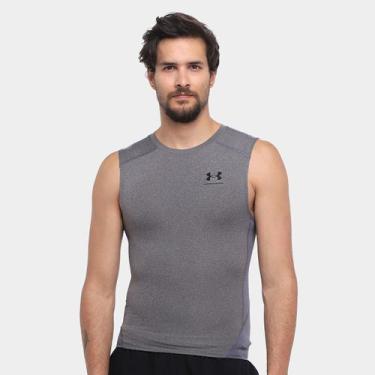 Imagem de Regata Under Armour HG Masculina, Cinza, Preto, M