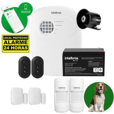 Imagem de Kit Alarme 4 Sensores Sf Smart Intelbras Acesso Via Celular