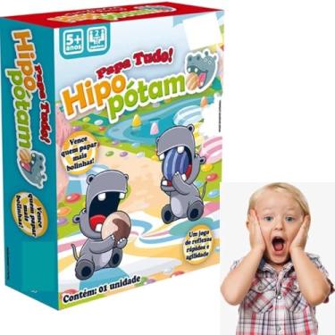 Imagem de Jogo Papa Bolinhas Hipopótamo Brinquedo Divertido Interativo Para Crianças