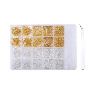 Imagem de Conjunto De Acessórios Para Confecção De Joias Com Argolas De Cobre E 
