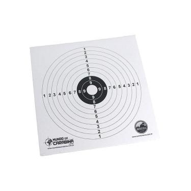 Imagem de Alvo Descartável Carabinas Pistolas 17x17 Padrão Cbte 50und