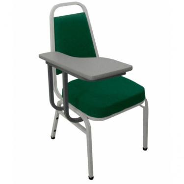 Imagem de Cadeira Universitária Empilhável Linha Hotel Plus Verde