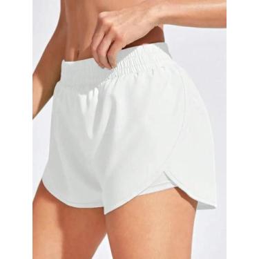 Imagem de Shorts de Yoga Feminino Elástico para Fitness, Corrida e Treino, BR-P,