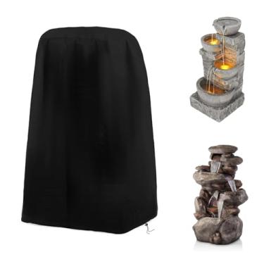 Imagem de Capa protetora para fonte de jardim, estátua Outdoo, com cordão, à prova d'água, à prova de vento, capa protetora (50 cm C x 45 cm L x 101 (A) (A)