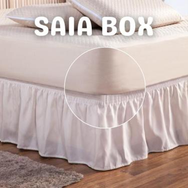 Imagem de Saia de Cama Box Universal Solteiro Casal Queen King - Danny Enxovais,