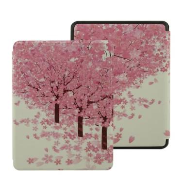 Imagem de Akacy Capa com função auto despertar/hibernar/à prova d'água para Kindle (10ª geração, modelo: J9G29R, lançado em 2019) capa com padrão pintado de 15 cm (33)