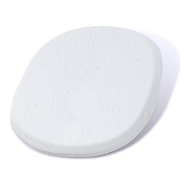 Imagem de Colchão para berço de bebê, 61 x 52 x 5 cm, colchão de espuma viscoelástica de gel de dupla face com capa macia removível respirável adequado para berço Graco Pack n Play Dome LX
