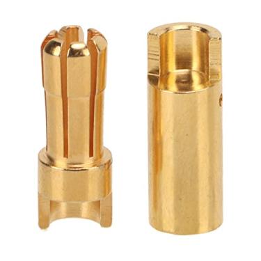 Imagem de ZJchao Plugue Banana Banhado a Ouro de 5,5 Mm Conectores Macho e Fêmea Latão de Alto Desempenho Resistente à Corrosão para Bateria ESC Helicóptero de Controle Remoto Equipamento