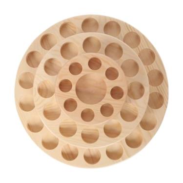 Imagem de Ysyqkn Prateleira para óleos Essenciais, Organizador de Armazenamento, Expositor de Mesa em Madeira, Suporte para Esmaltes