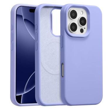 Imagem de UCASONG Capa magnética para iPhone 16E de 6,1 polegadas, capa de silicone líquido premium, [compatível com Magsafe] [forro de microfibra macia antiarranhões], capa de telefone fina e à prova de choque