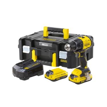 Imagem de STANLEY Parafusadeira e Furadeira 13mm 20V SBD714D2T 2 Baterias 1 Carregador e Maleta