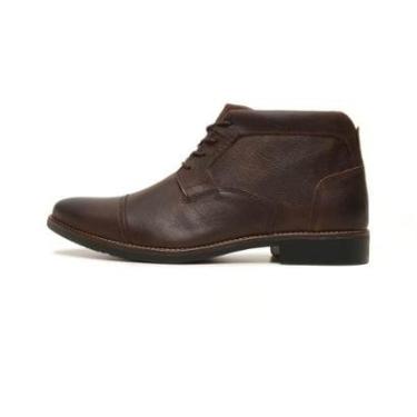 Imagem de Sapato Freeway Couro Cano Alto Shire Masculino - Chocolate-Masculino