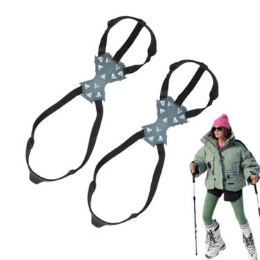 Imagem de Picos de para sapatos, pinças para sapatos de | Spikes Studs Crampons Tração Chuteiras,11 pinças de com pontas de aço, botas, calçados elásticos, chuteiras de neve para homens e mulheres