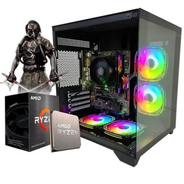 Imagem de PC GAMER RYZEN 5 5600GT, 32GB DDR4, SSD M.2 NVME 500GB, VEGA 7, AQUARIO PRETO