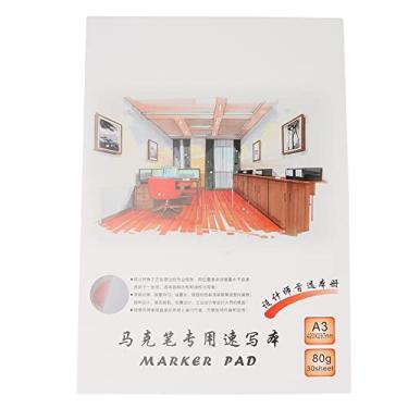 Imagem de Marcador de desenho artístico Bloco de papel Bloco de papel aquarela profissional Caderno de pintura caderno extra grosso revestimento à prova d'água superfície lisa superior (Sim)