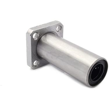 Imagem de Guias de movimento linear 2 peças LMK12LUU 12 mm rolamento quadrado flange longo linear rolamento de esferas para trilho de guia linear de 12 mm rolamento CNC eixo redondo