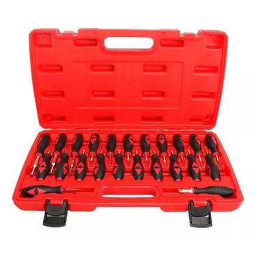 Imagem de Kit Extrator de Terminais de Conectores Automotivos 23 Peças - Dm Ferr