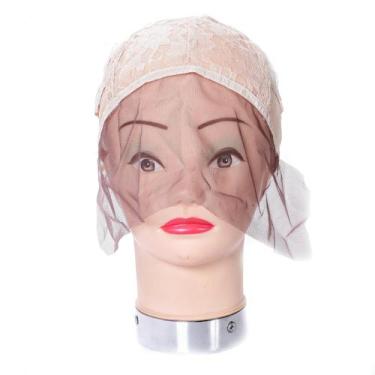 Imagem de Touca Com Tela Para Confecção De Peruca Front Lace Cor Loiro - C&C Sho