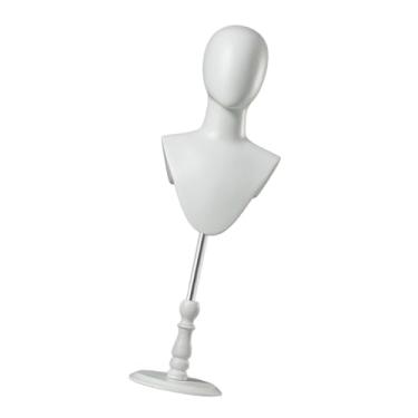 Imagem de ChuYiElegance Suporte para exibição de perucas, suporte para chapéus, mesa, multifuncional, moda, cabeça de manequim, cabeça de manequim para óculos, faixa de, Suporte Branco