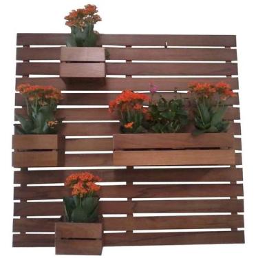 Imagem de Floreira Vertical Com 4 Cachepôs Móveis - JPR Móveis