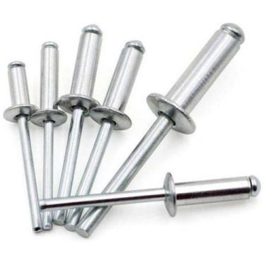 Imagem de Rebite de Repuxo Alumínio 3.2 X 16mm 10 Peças Goma - Goma