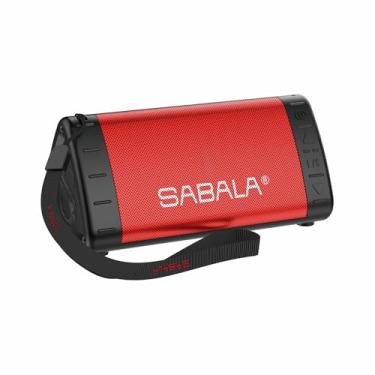 Imagem de Caixa de Som Bluetooth SABALA DR-901,2200mAh Bluetooth 5.1, IPX5 TWS, de reprodução para atividades ao ar livre, praias e presentes (vermelho)
