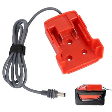 Imagem de Adaptador de Bateria 18V para Milwaukee M18, Conversor de Energia com Corte Baixa Tensão e Proteção Contra Sobrecorrente Cabo Alimentação CC 97cm 18 AWG Acessórios para Starlink Mini