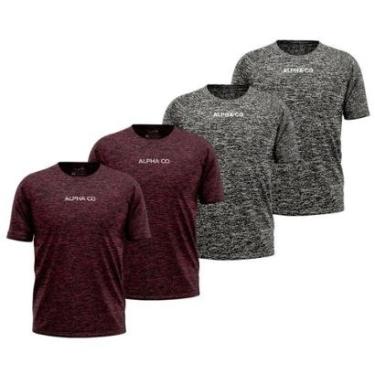 Imagem de Kit 4 Camisetas Dry Alpha Co Masculina-Masculino