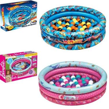 Imagem de Piscina de Bolinhas Inflável Infantil Com 25 Bolinhas Redonda - Fun, B