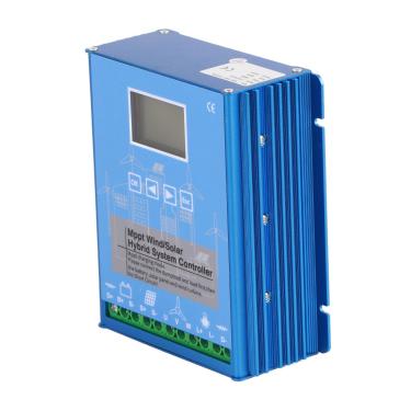 Imagem de KIMISS Controlador de Carga Híbrido Solar Eólico MPPT 24V 48V Com Display LCD - Controlador de Energia Eólica e Solar de 1000W e 1000W para Carregamento Eficiente e Proteções Múltiplas
