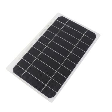 Imagem de Ymiko Carregador Solar Portátil 5V 2A Com Painel Monocristalino de Alta Eficiência, Solução Leve de Energia Externa para Camping, Caminhada e Viagem Fonte de Energia de Emergência Compatível Com USB