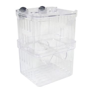 Imagem de MotiveTech Caixa incubadora transparente para criação de peixes de aquário, profissional e, ideal para eclosão de ovos. Acessórios práticos para aquário.