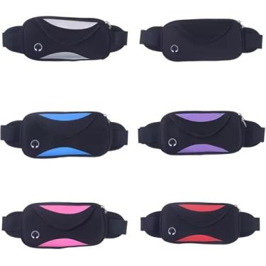 Imagem de Pochete Corrida Treino Esportiva Fitness Slim Impermeavel Porta Celular e Objetos Viagens cores variadas, para um passeio harmonioso e estiloso, unissex com saida para fone de ouvido praticidade