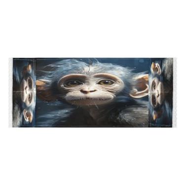 Imagem de Wassud Capas de máquina de lavar e secar macaco, protetor de lavadora com sacos de armazenamento, capa de geladeira à prova de poeira com bolsos para lavanderia doméstica, cozinha, 120 x 55 cm