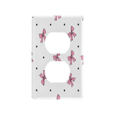 Imagem de Wassud Placa de cobertura para interruptor de luz, arcos simples, capas de tomada decorativas, placa de parede para tomadas elétricas, tamanho padrão duplex