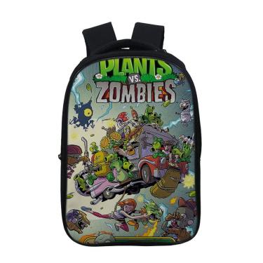 Imagem de Mochila escolar Plants vs Zombies Kids Poliéster 320g