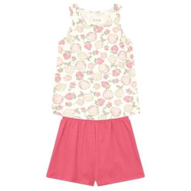 Imagem de Conjunto infantil menina de frutinhas Brandili, 1, Natural