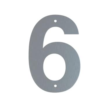 Imagem de Número Residencial de Inox 6-1 Peça