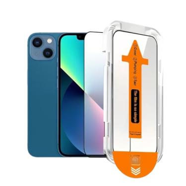 Imagem de 1 pacote para iPhone 16e/iPhone 14/iPhone 13 Pro/iPhone 13 protetor de tela de vidro temperado, dureza 9H+, filme de vidro inquebrável de grau militar com ferramenta de instalação para o Natal