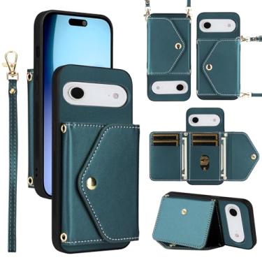 Imagem de Dswteny Capa carteira para iPhone 17 Air de 6,6 polegadas com cordão de pulso alça de ombro fina, porta-cartões de crédito de couro PU acessórios capa de celular para celular i Phone17 i17 17Air
