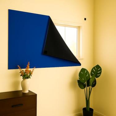 Imagem de Cortina Painel Blackout Com (Azul,140X175)