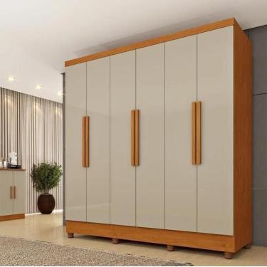 Imagem de Guarda Roupa Bariloche Sem Espelho Com Pés - Móveis Tcil - Tcil Móveis